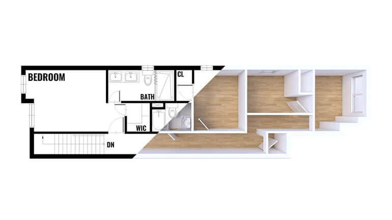 AgentUp 2D and 3D Floor Plan