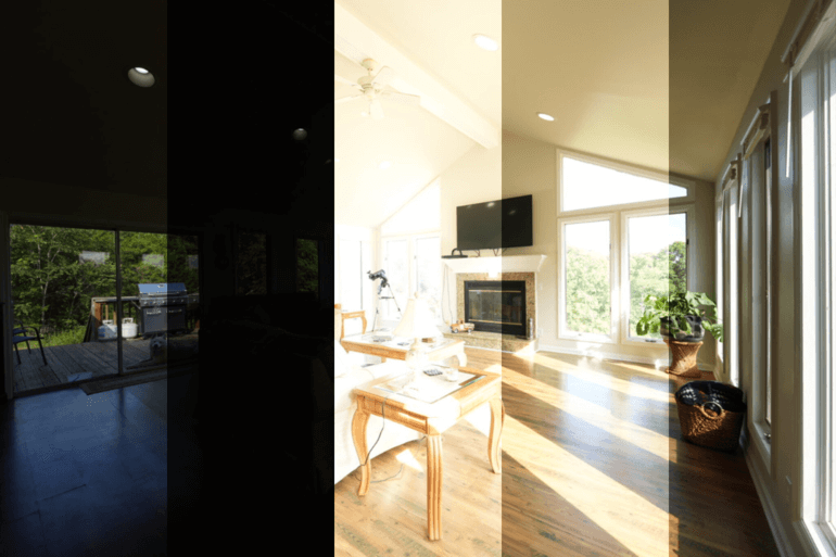 Before: Original Photo - Five Exposures