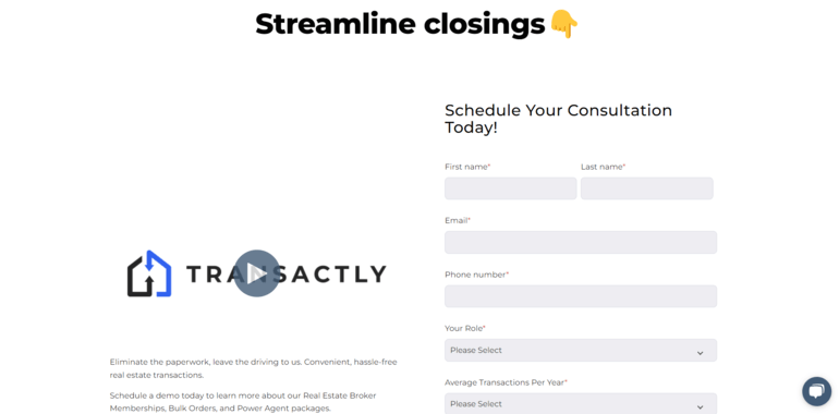 Transactly Ordering Process