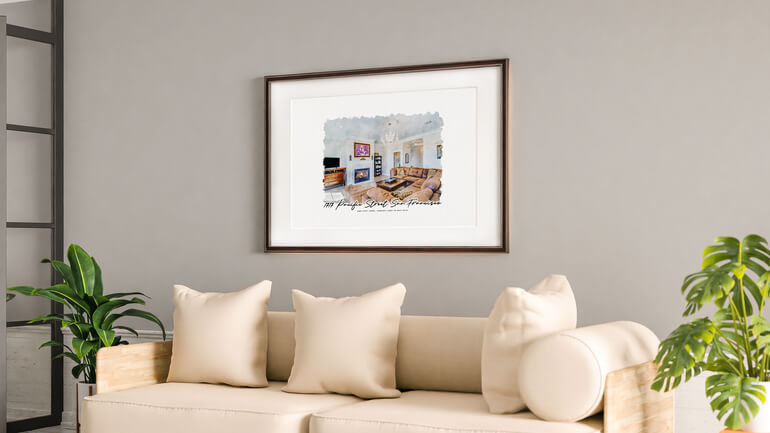 Watercolor House Portraits by AgentUp