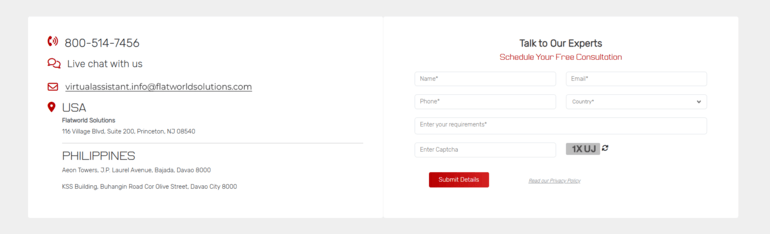 flatworld solutions customer support