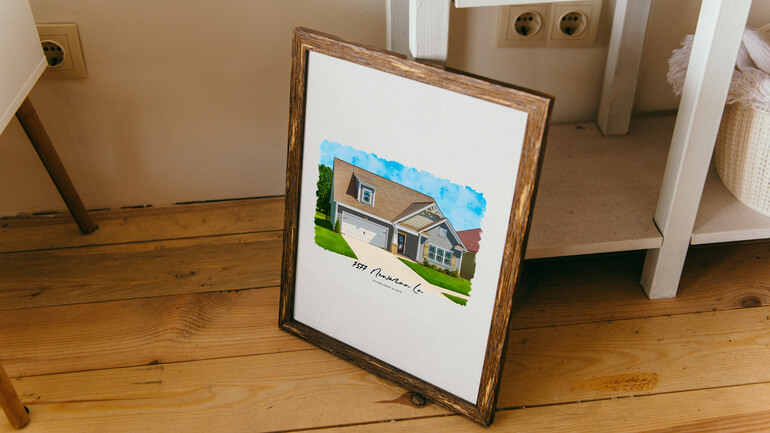 Watercolor House Portraits by AgentUp