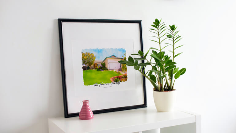 Watercolor House Portraits by AgentUp