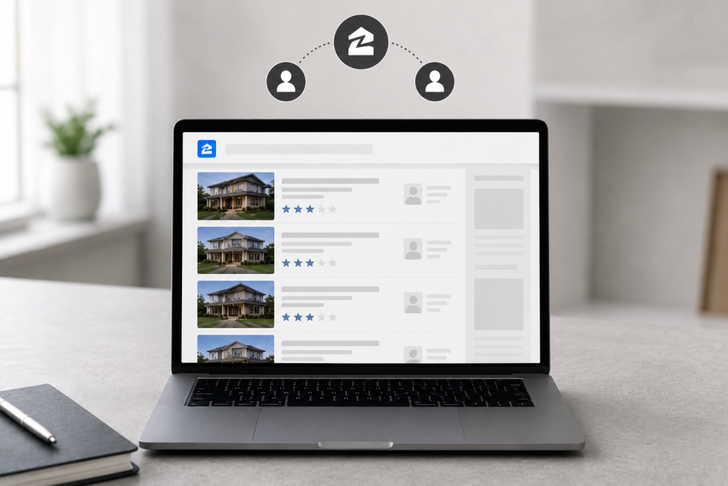 Property listing displayed across an online real estate platform.