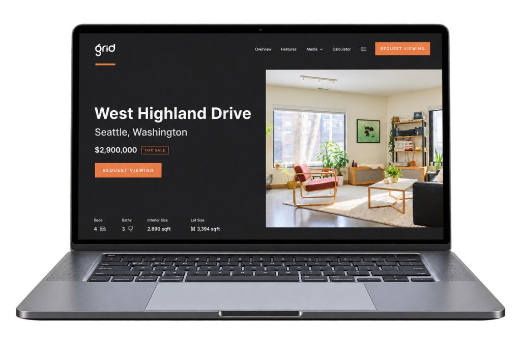 Single property websites for realtors featuring the Grid theme for a Seattle listing